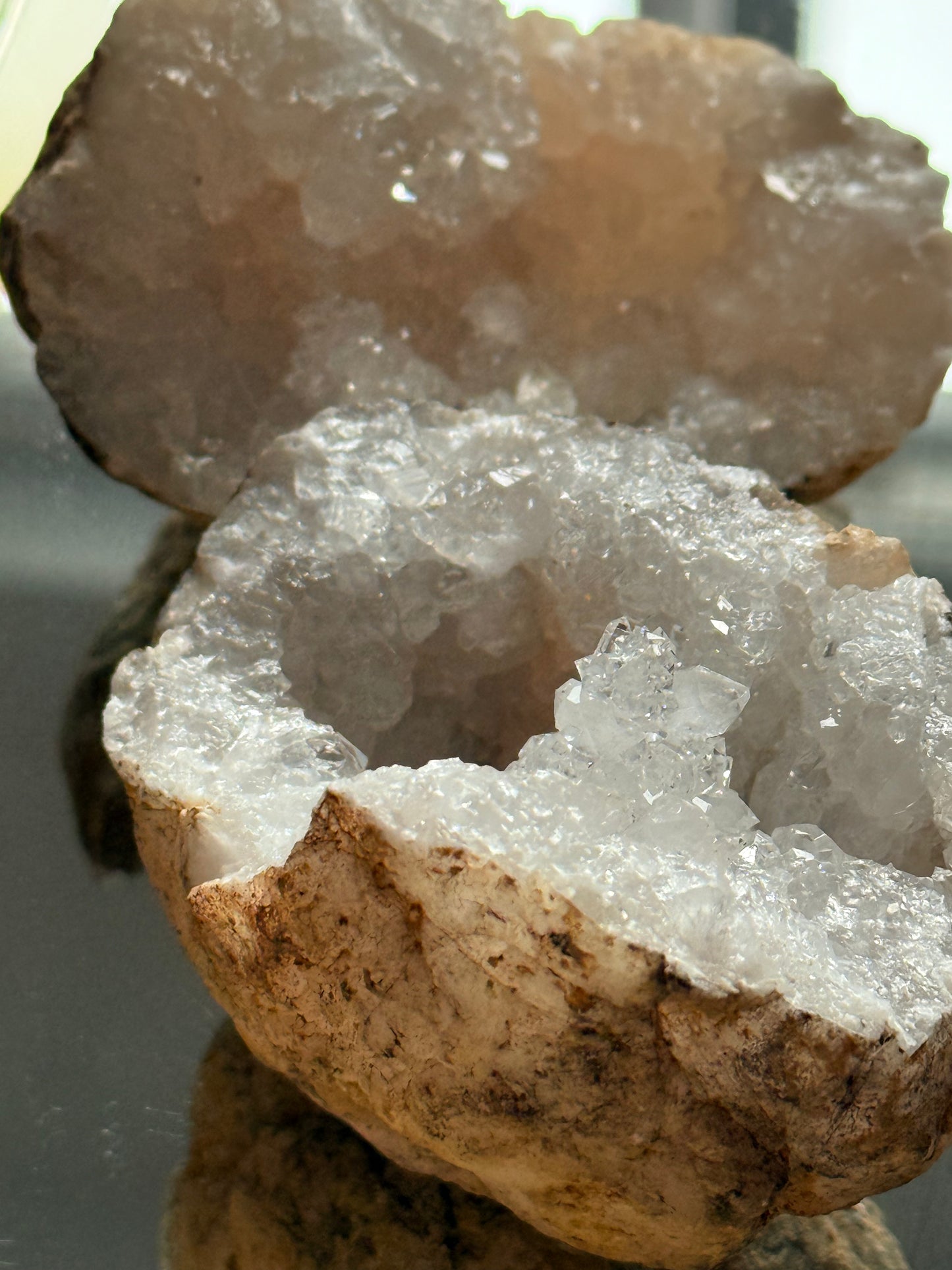 Bergkristall Geode - Licht & Klarheit