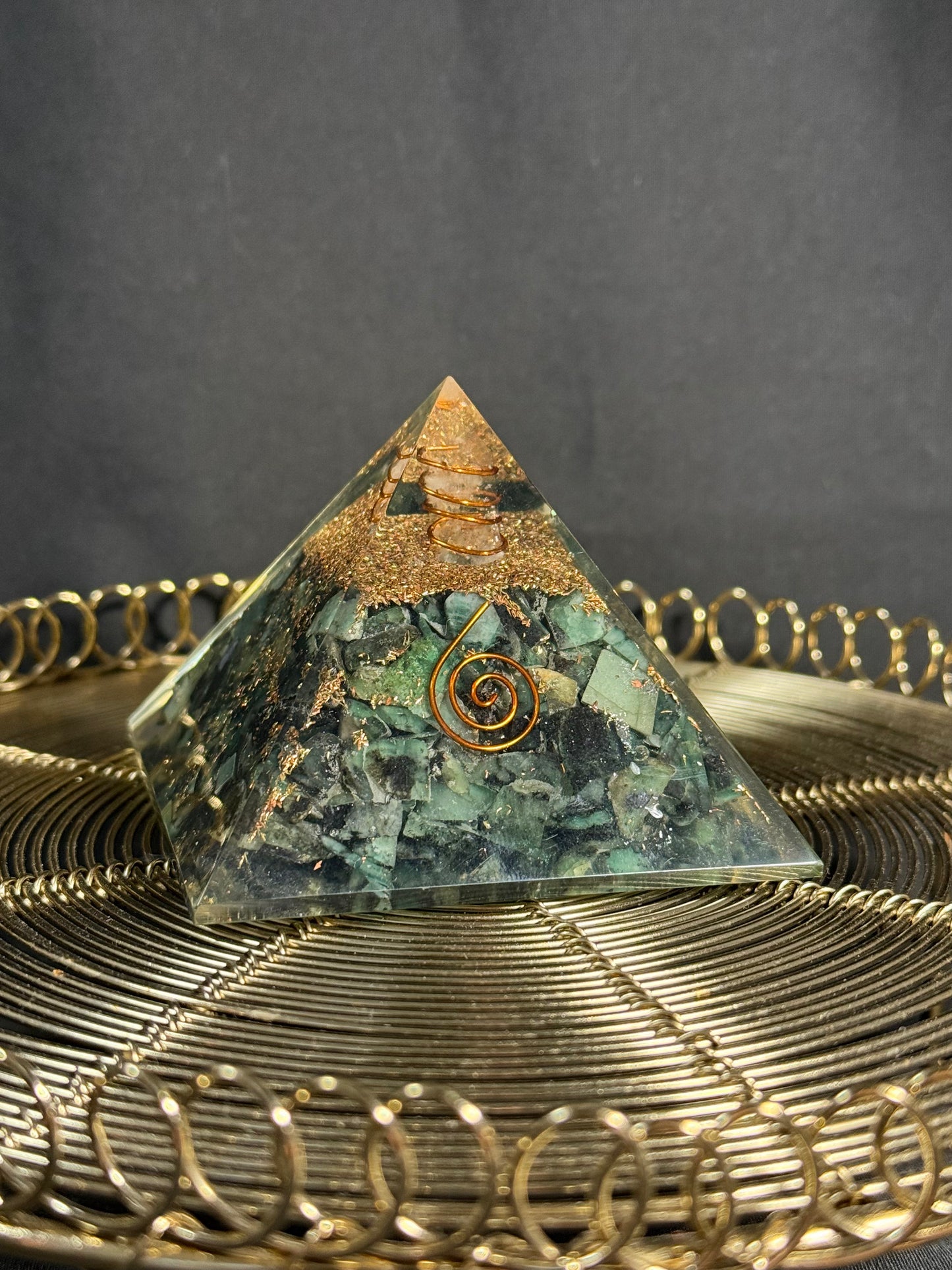 Orgonit Pyramide Smaragd - Energie